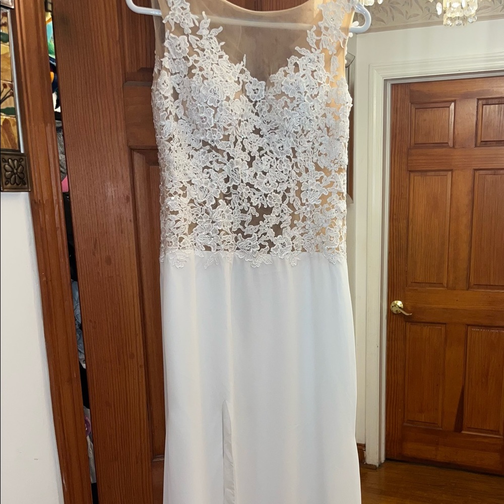 Sheath Chiffon Scoop Sleeveless dress